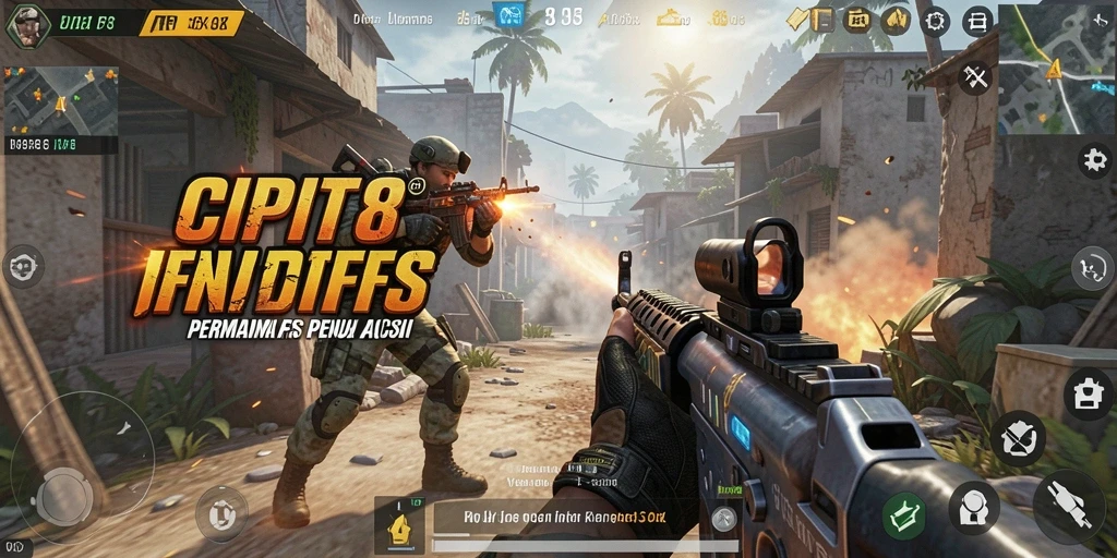Tangkapan layar utama gameplay CIPIT88 dengan pertempuran intens.