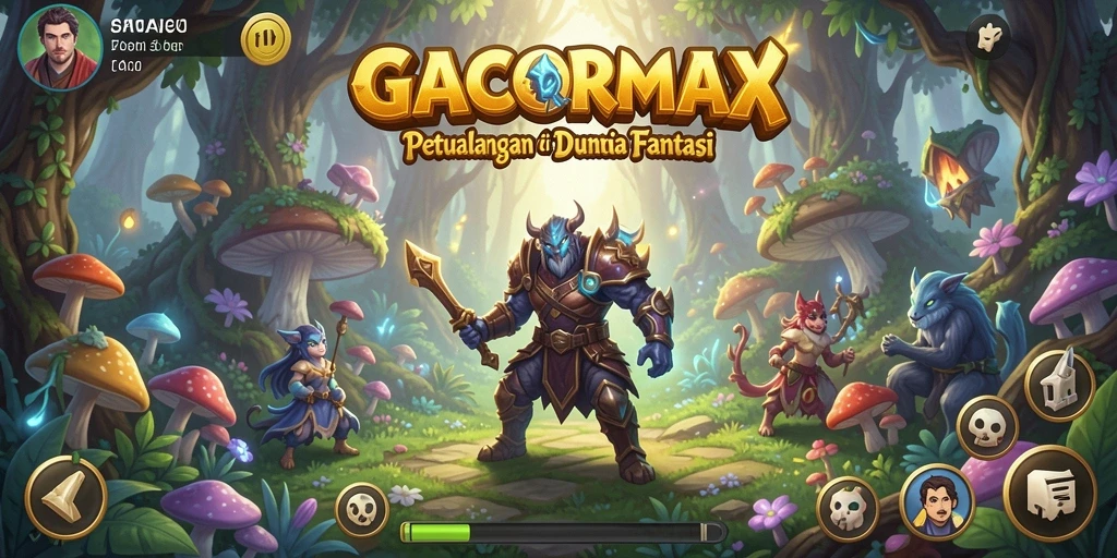 Screenshot gameplay GACORMAX menunjukkan aksi mendebarkan dalam petualangan.