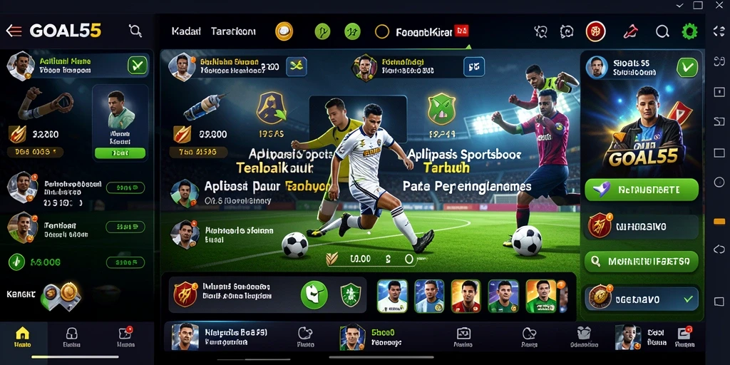 Tampilan gameplay GOAL55 yang interaktif dan menarik.