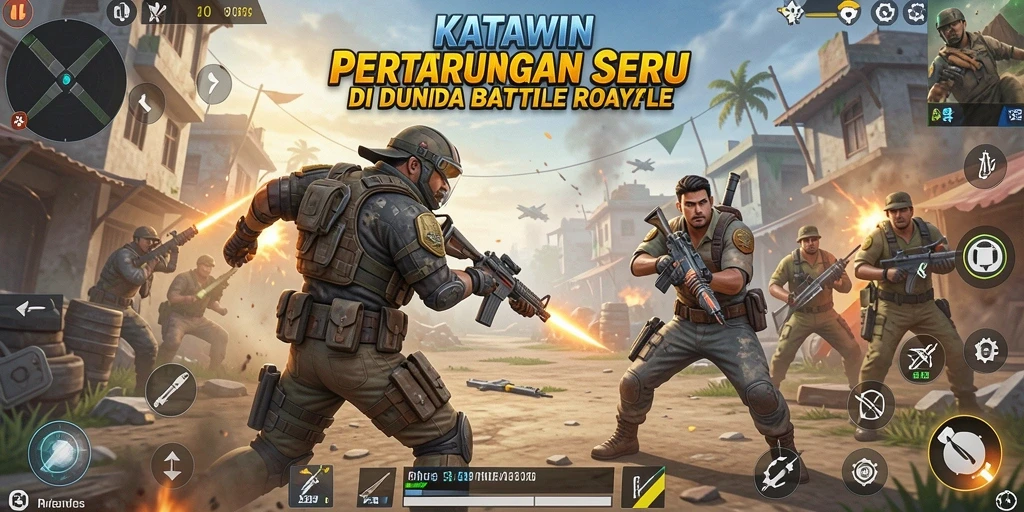 Gameplay seru KATAWIN dengan pertempuran yang intens.