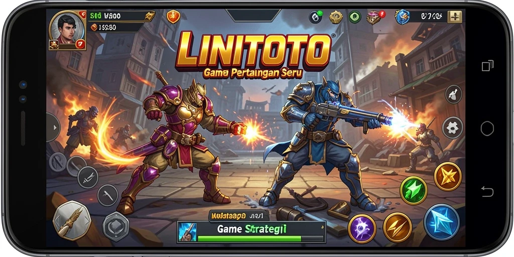Tampilan gameplay seru LINITOTO yang penuh strategi.