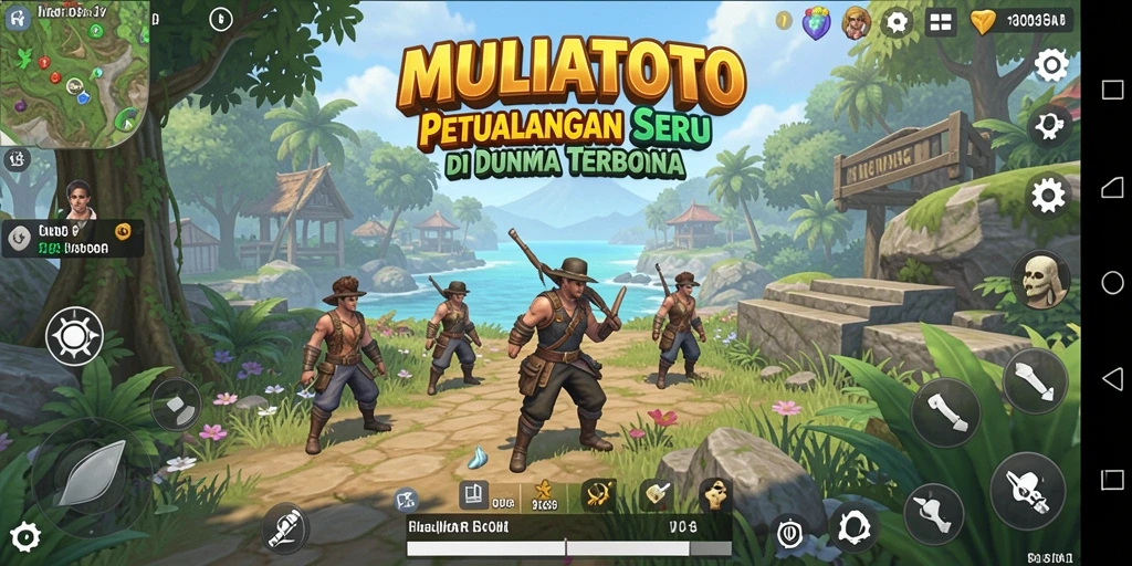 Tangkapan layar menunjukkan dunia Open World yang menakjubkan di MULIATOTO.