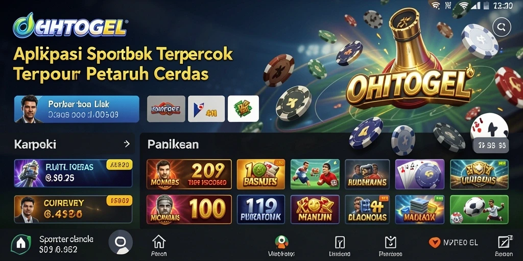 Tampilan antarmuka OHTOGEL yang menarik saat melakukan taruhan olahraga.