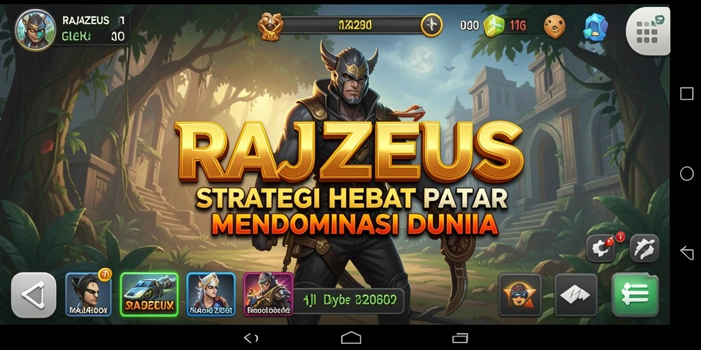 Tampilan gameplay RAJAZEUS yang seru dan mendebarkan.