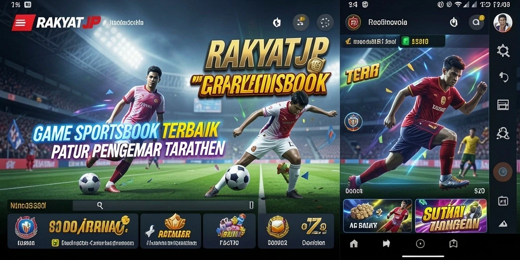 Tampilan gameplay RAKYATJP dengan berbagai pilihan taruhan olahraga.