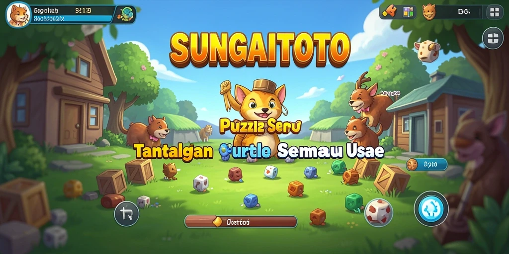 Gambaran tampilan gameplay <strong>SUNGAITOTO</strong> yang penuh warna dan interaktif.