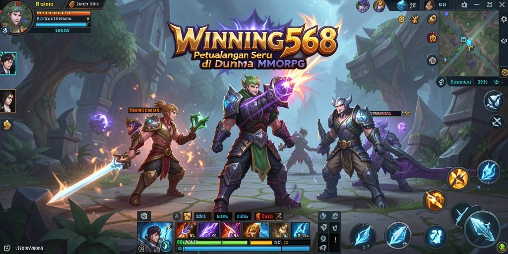 Screenshot permainan WINNING568 menampilkan aksi seru dalam dunia MMORPG.